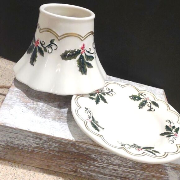 Yankee Candle Shade and Plate Set - Picture 1 of 7